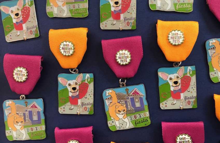 2020 Fiesta Medals feature dogs and cats